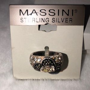 Sterling silver Massini ring